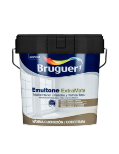 PINTURA PLASTICA BRUGUER EMULTONE EXTRA MATE B.04 L  BLANCO