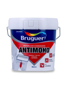 Bruguer Pintura Con Conservante Antimoho Mate Blanco 4 L