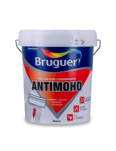Bruguer Pintura Con Conservante Antimoho Mate Blanco 15 L
