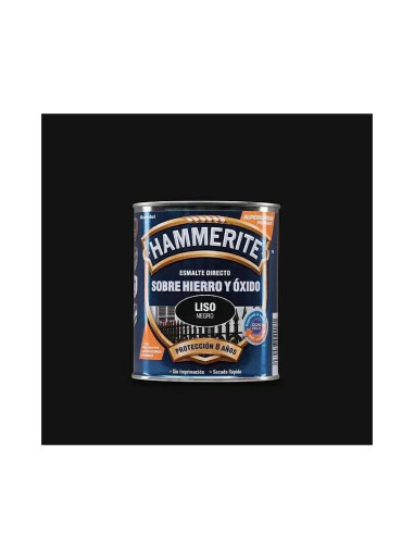 Hammerite Esmalte Liso Brillante Negro 250 ml