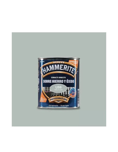 Hammerite Esmalte Liso Brillante Gris Plata 750 ml