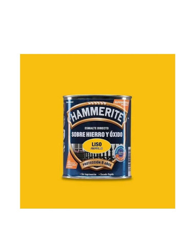 Hammerite Esmalte Liso Brillante Amarillo 750 ml