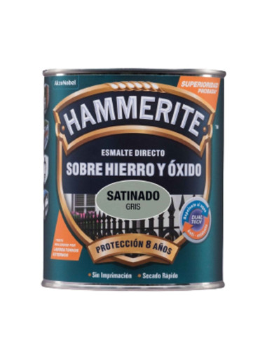 Hammerite Esmalte Satinado Gris 750 ml