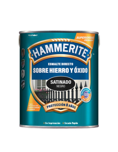 Hammerite Esmalte Satinado Negro 5 L