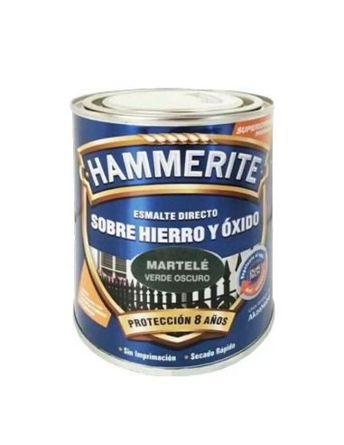 Hammerite Esmalte Martelé Verde Oscuro 250 ml