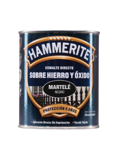 Hammerite Esmalte Martelé Negro 750 ml