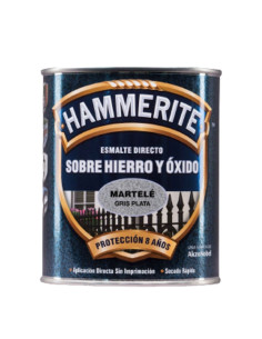 Hammerite Esmalte Martelé Gris Plata 750 ml