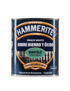 Hammerite Esmalte Martelé Verde Medio 750 ml