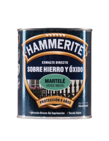 Hammerite Esmalte Martelé Verde Medio 750 ml