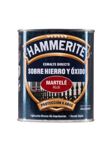 Hammerite Esmalte Martelé Rojo 750 ml