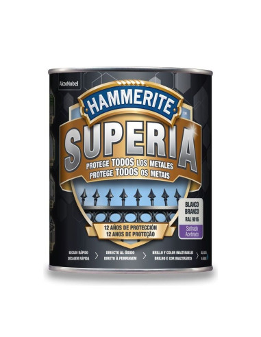 Hammerite Superia Esmalte Satinado Blanco 750 ml