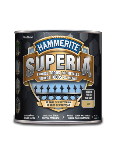 Superia Esmalte Mate Negro 750 ml