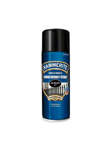 Hammerite Esmalte Spray Brillante Negro 400 ml