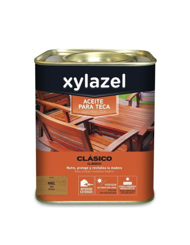 Xylazel Aceite de Teca Miel 750 ml
