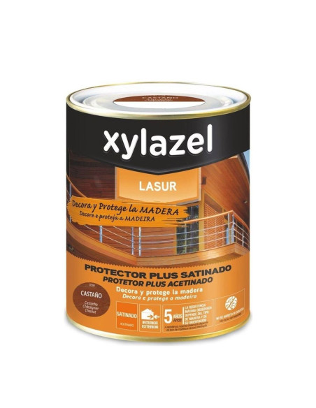 Xylazel Lasur Plus Decora Satinado Castaño 750 ml