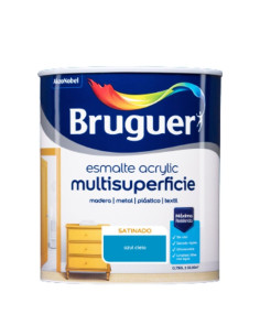 Bruguer Acrylic Esmalte Multisuperficie Satinado Azul Cielo 750 ml