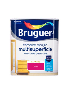 Bruguer Acrylic Esmalte Multisuperficie Satinado Fucsia 750 ml