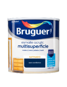 Bruguer Acrylic Esmalte Multisuperficie Satinado Azul Cantábrico 250 ml