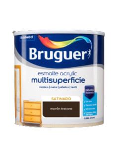 BRUGUER ESMALTE ACRÍLICO CETIM MULTI-SUPERFÍCIE 250 ml. MARROM TOSCANA
