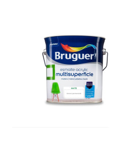 Bruguer Acrylic Esmalte Multisuperficie Mate Blanco Permanente 4 L