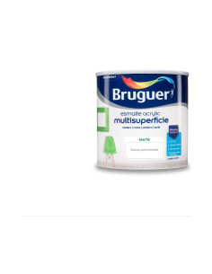 Bruguer Acrylic Esmalte Multisuperficie Mate Blanco Permanente 250 ml
