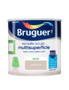 Bruguer Acrylic Esmalte Multisuperficie Mate Piedra Suave 250 ml