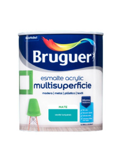 Bruguer Acrylic Esmalte Multisuperficie Mate Verde Turquesa 750 ml