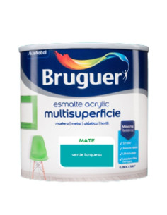 Bruguer Acrylic Esmalte Multisuperficie Mate Verde Turquesa 250 ml