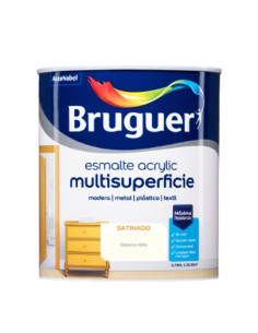 Bruguer Acrylic Esmalte Multisuperficie Satinado Blanco Roto 750 ml