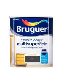 Bruguer Acrylic Esmalte Multisuperficie Satinado Grafito...