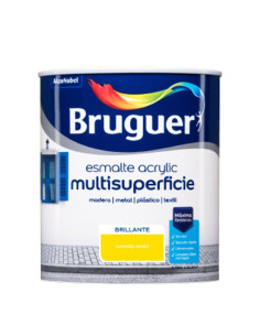 Bruguer Acrylic Esmalte Multisuperficie Brillante Amarillo Limón 750 ml