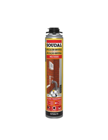 SOUDAL. POLYUR. FOAM BOTTLE 750 PIST.