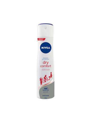 NIVEA DEO FEM. SPRAY CONFORTO SECO 200ML.