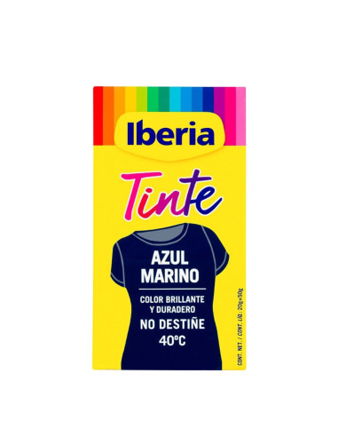 TINTE IBERIA PAQUETE  2 SOBRES AZUL MARINO