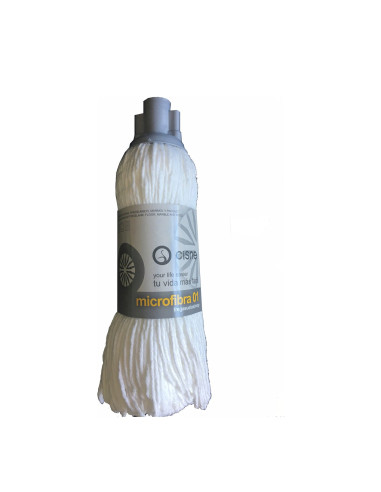 FREGONA CISNE MICROFIBRA BLANCA