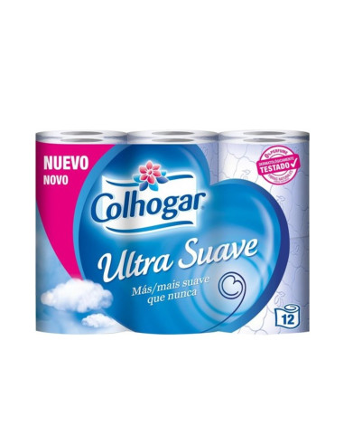 Papel Higienico Colhogar Ultra Suave 12 uds Dermia