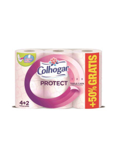 PAPEL HIGIENICO COLHOGAR ROSA 6 X PROTECT 3 CAPAS 2