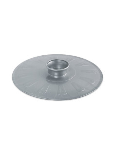 MESA GIRATÓRIA DE TORTILHA PRATA 255 CM. METALTEX