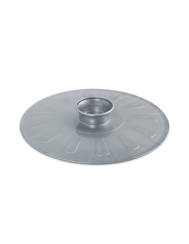 MESA GIRATÓRIA DE TORTILHA PRATA 255 CM. METALTEX