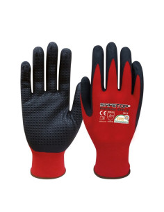 GUANTES SAFE TOP NYLON-LYCRA G101 TALLA 08 ROJO