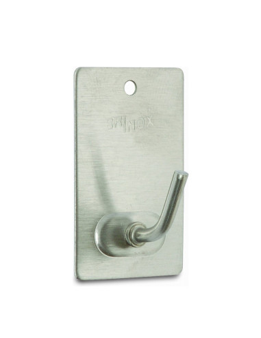 COLGADOR ADHESIVO 7026 BLISTER 3 INOX
