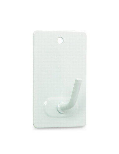 COLGADOR ADHESIVO 7026 BLISTER 3 LACADO BLANCO