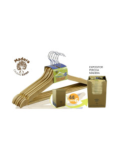 PERCHA MADERA HIDALGO PACK 6 uds