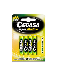 PILA ALCALINA CEGASA BLISTER 4  LR03 AAA