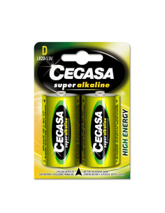 PILA ALCALINA CEGASA BLISTER 2  LR20 D