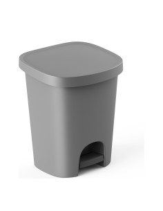 CUBO BASURA PK 25 L  PEDAL  PLATAANTRACITA