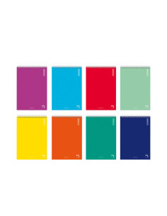 Block Pacsa 1-12 80 Hojas Cuadricula Tapa Carton