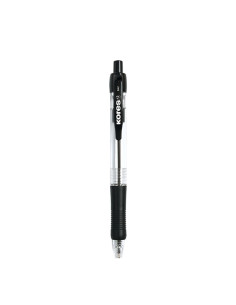 BOLIGRAFO CRISTAL GOMA BOLA TINTA ACEITE NEGRO