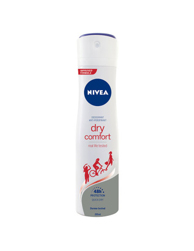 NIVEA DEO FEM. SPRAY CONFORTO SECO 200ML.