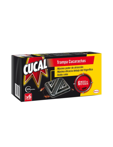 CUCAL ARMADILHA INSETICIDA BARATAS 6 UNIDADES